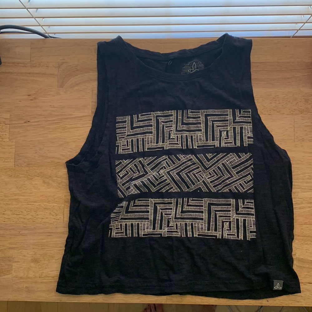 PrAna Black Crop Top